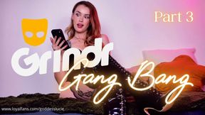 GRINDR GANGBANG - PART 3 - Encouraged Bi Blowjob POV
