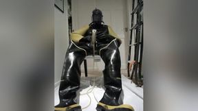 full industrial rubber jack off and cum