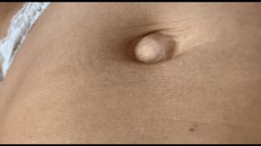 The navel is a very close-up 3