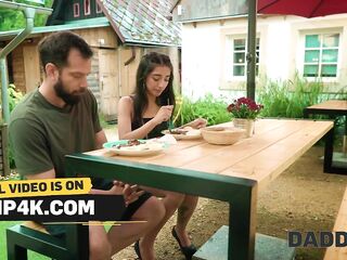 DADDY4K. Kinky Latin babe risked and banged his dad