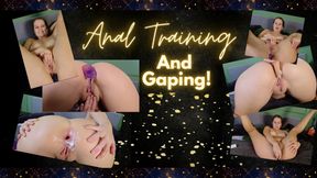 Anal training & gaping
