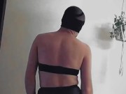 Bolinda Cross - Sissy Dance Practice 1 (stockings, short shorts & black strapless bra)