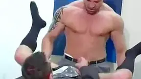 Comming On The Tie In The Office