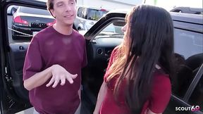 Beauty Latina Bitch with Huge Bouncing Ass and naturel Saggy Tits Pick Up for First Time Casting Fuck