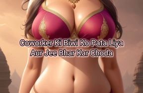 Indian Story Teller (Story Two) How i was able to seduce my coworkers sexy wife and fucked her