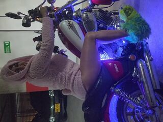 Hawt Colombian Latin babe in Bikini on Motorbike