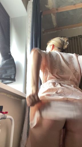 Spanked Hot Ass Close to Camera
