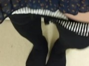 パンツを生脱ぎする女装娘ほのか