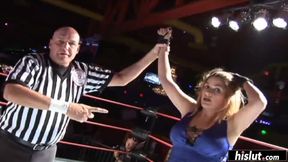 Two smoking hot chicks wrestling