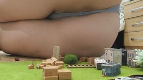 Giantess Fair Trade Flattens the City with her feet and ass - Part 2 - Long Version - 720 p