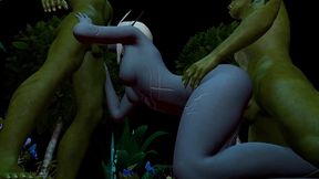elf orcs threesome