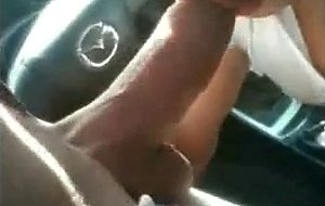Opulent canadian ts sucks cock in the bedroom and in the car