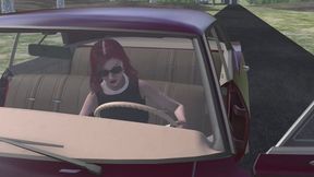 1967 Chevrolet Impala Cranking Template - Camilla in Pantyhose and Stiletto Pumps 1080p