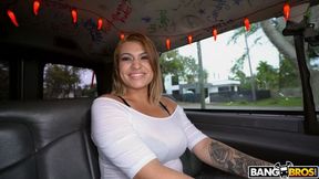 Big Tit Latina Hops on The Bus