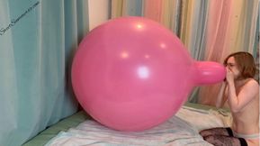 Blow to Pop 36 inch Pink Tuftex Balloon