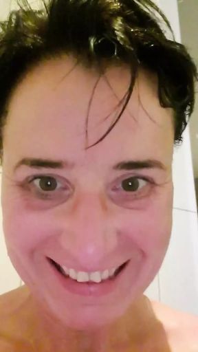 Squirt in public shower