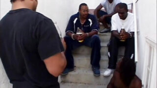 Interracial blowjob, cum in mouth, fucking, gangbang, sucking – blonde girl getting anal fuck by BBC