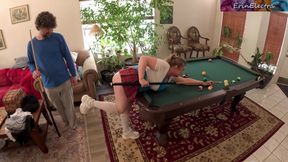 Stepsiblings messing around in the living room get horny and fuck