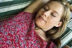 Perfect babe got her tight pussy penetrated in doggy style