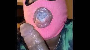 She blew bubbles with my cum after sucking my dick real good