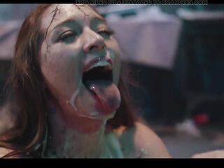 Parasited Femdom Investigation - Horny Lesbian Foursome with Male Bondage, Anal & Creampie Cleanup