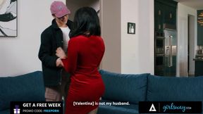 GIRLSWAY - Lonely Housewife Valentina Nappi Has Secret Lesbian Affair With Petite Katrina Colt