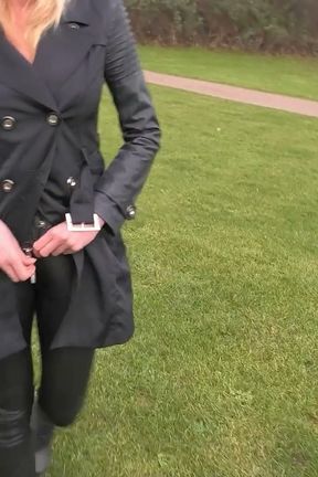 Filthy Blonde Slut Lets a Random Stranger Pick Her up and Dump His Load Deep in Her Pussy!!