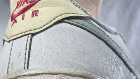 Nike AF 1 Sneaker fetish - Underglass and POV views on a Cheerleader in Nike Air Sneakers and Nylons - Shoefetish - 4k