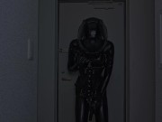 [latex] Latex slave cat vibrator selfie masturbation💕