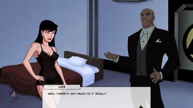 Justice League anime hotties strip dancing Lex Luthor loses control