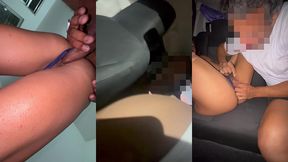aventura da belinha em dose dupla: recebeu em casa e tomou leitinho na boca depois pro desconhecido que acertou o desafio da hotwife na live dentro do carro