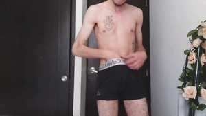 BarebackLatinoz: Skinny jerking uncut dick