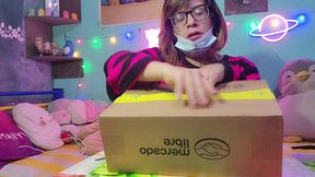 unboxing my huge dildo