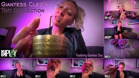 Giantess Cleo's Tiny Collection Featuring Giantess Cleo