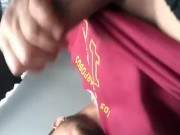 Me saco la verga y empiezo a masturbarme