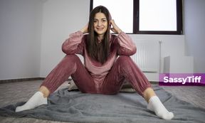 Sassy Tiff - Busty Brunette Home Alone & Horny