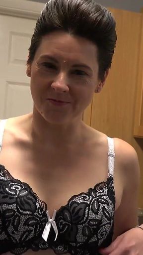 Auntjudys - Your Cute MILF Wife Scarlet Sucks Your Cock in the Kitchen (pov)