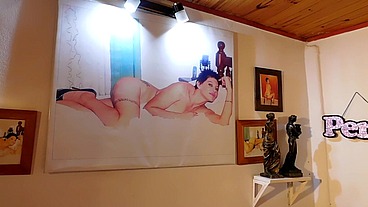 The smurfette masturbates on webcam for her boyfriend, full in full quarantine