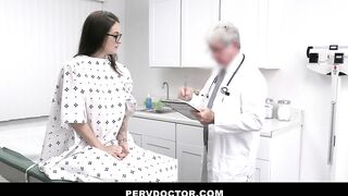 Pervert Doctor Fucks Teen with Glasses