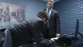 The Gay Office: In collar has a taste for ramming hard
