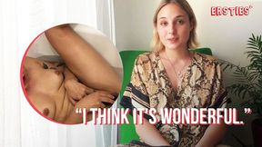 Bi-sexual Ophelia plays with herself in the tub using a vibrator