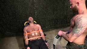 Big Guy Dirk Caber Tased And Slapped While Tied Up