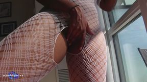 Indian Slut Sucks & Fucks BWC Wearing Mesh