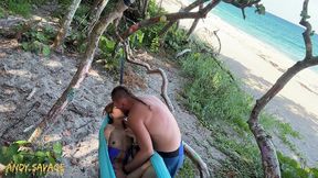 public fingering at the beach - full video