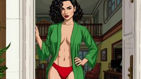 American MILF 2: Married Housewife and Two Big Black Cocks. Cartoon. Comic