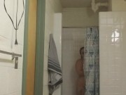 College girl showers