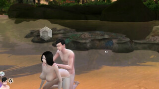 Lovemaking on Individual Beach with cool Girlsfriend