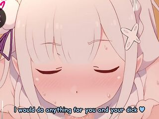 Emilia Wishes to Be Impregnated for Christmas! Give Her Your Gift! (Re:Zero) (Public Version)