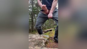 Jerking Off On Public Hiking Trail