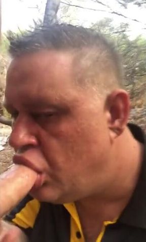 Big-Cock Daddy Blowjob in the Dunes 2